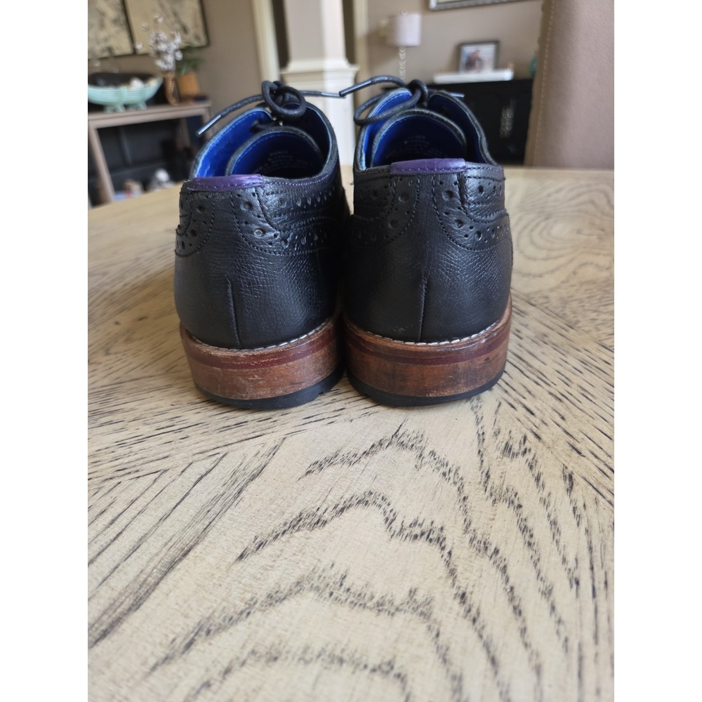 Ted Baker Mens Leather Wingtip Derby Shoes in Black Size 9.5 Ted Baker London - Picture 7 of 13